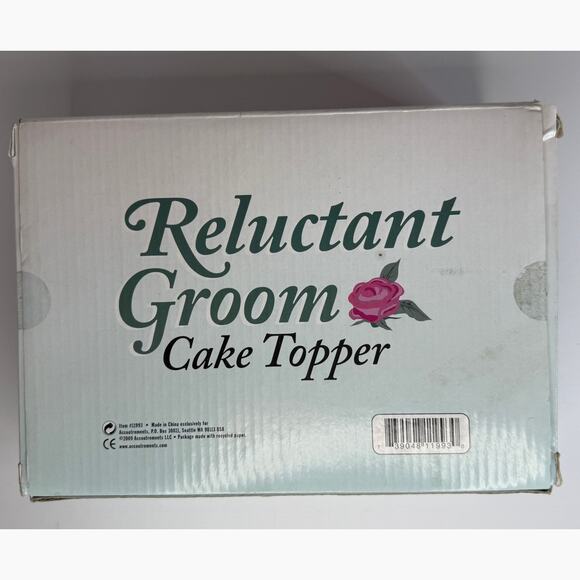 2009 Accoutrements Reluctant Groom Cake Topper Wedding Reception Celebration - Picture 6 of 6